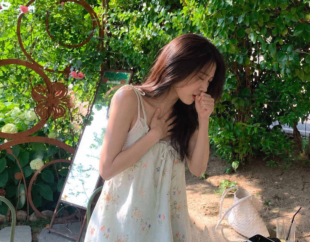 Nhắc đến dấu hiệu ung thư phổi thì không thể nào bỏ qua những cơn ho, nhất là ho khan về đem và sáng sớm (Ảnh minh họa)