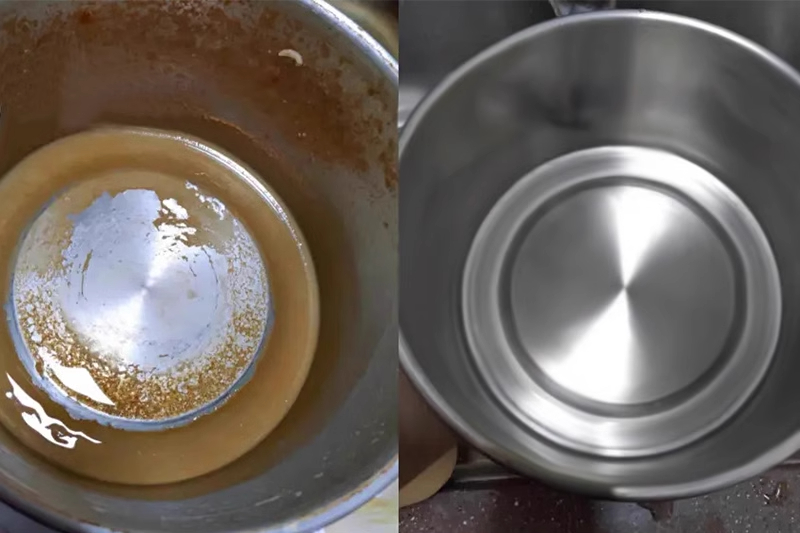 Cần thường xuyên làm sạch ấm siêu tốc, nếu phát hiện rỉ sét hãy thay mới để tránh tự uống