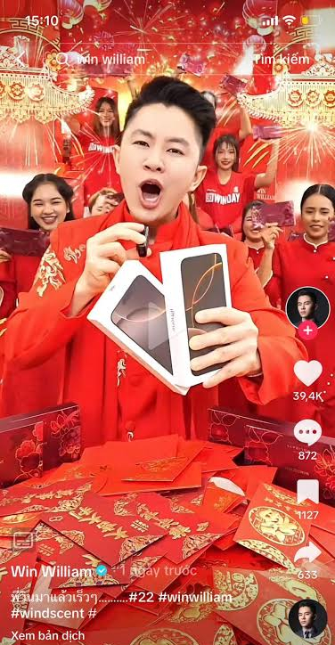 Win William được yêu quý vì phong cách livestream gần gũi, dễ chịu