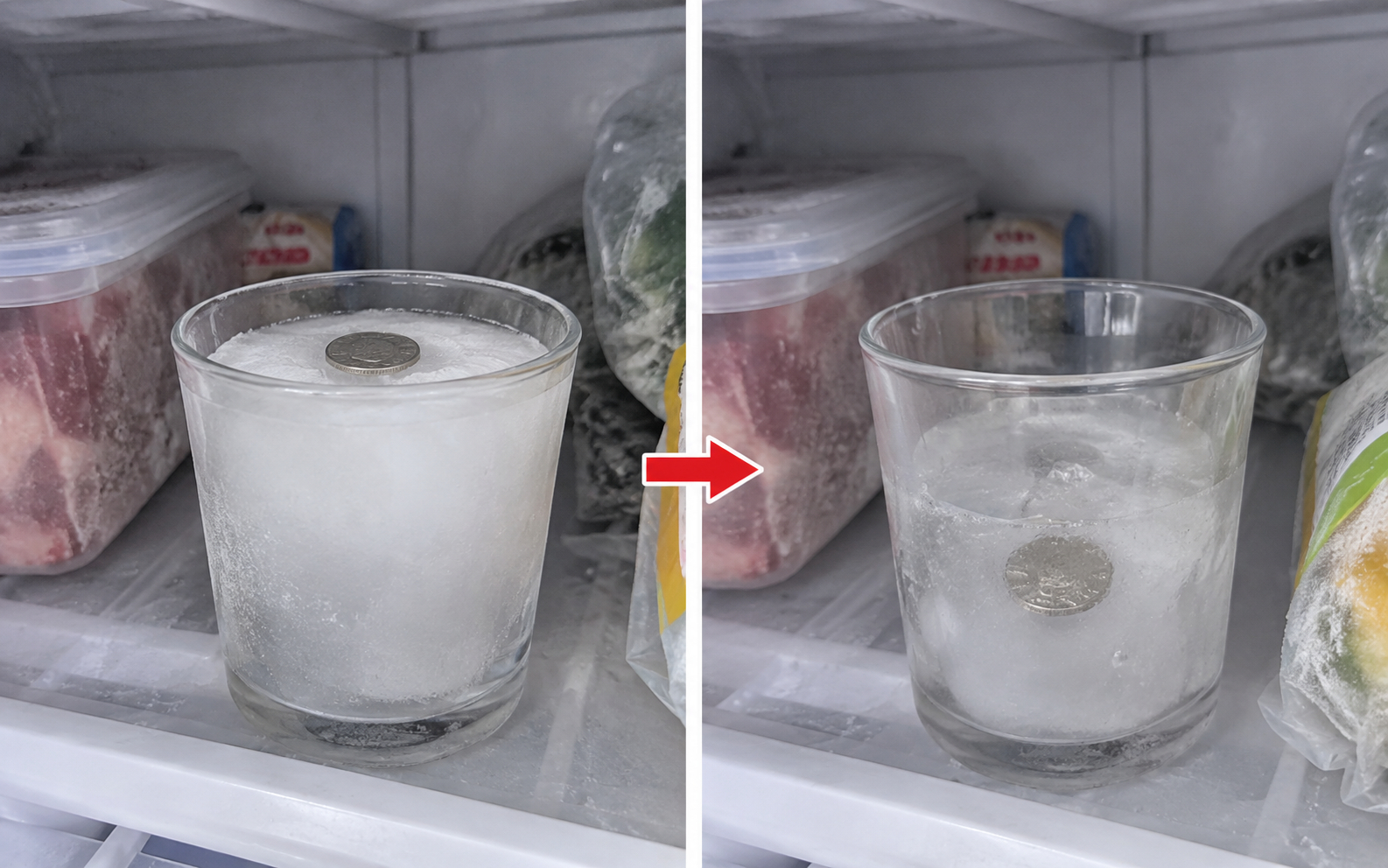 Đặt 1 cốc nước vào ngăn đá trước khi đi xa, mẹo nhỏ giúp bạn biết một việc rất quan trọng khi trở về