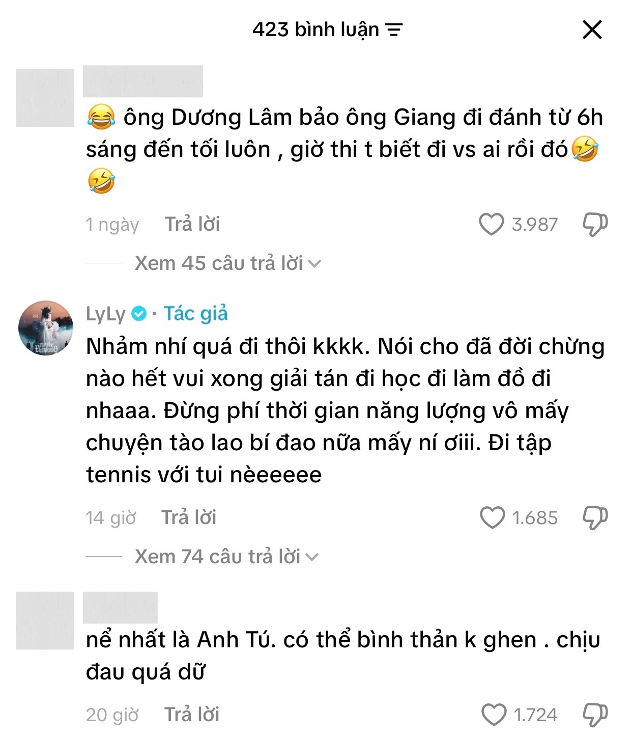 LyLy đáp trả những bàn tán về đời tư suốt mấy ngày qua