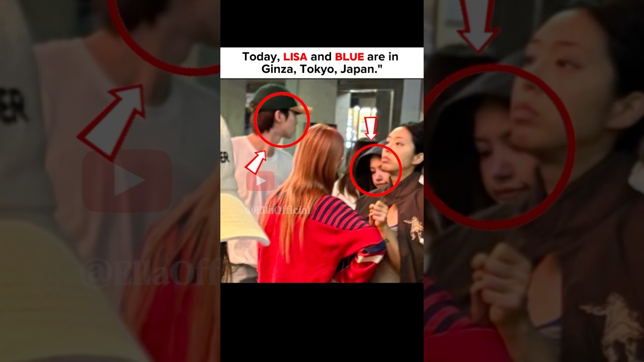 Clip ghi lại buổi hẹn hò của Lisa - Blue Pongtiwat ở khu Ginza (Nhật Bản) mới đây đã được chia sẻ với tốc độ chóng mặt. Nguồn: X