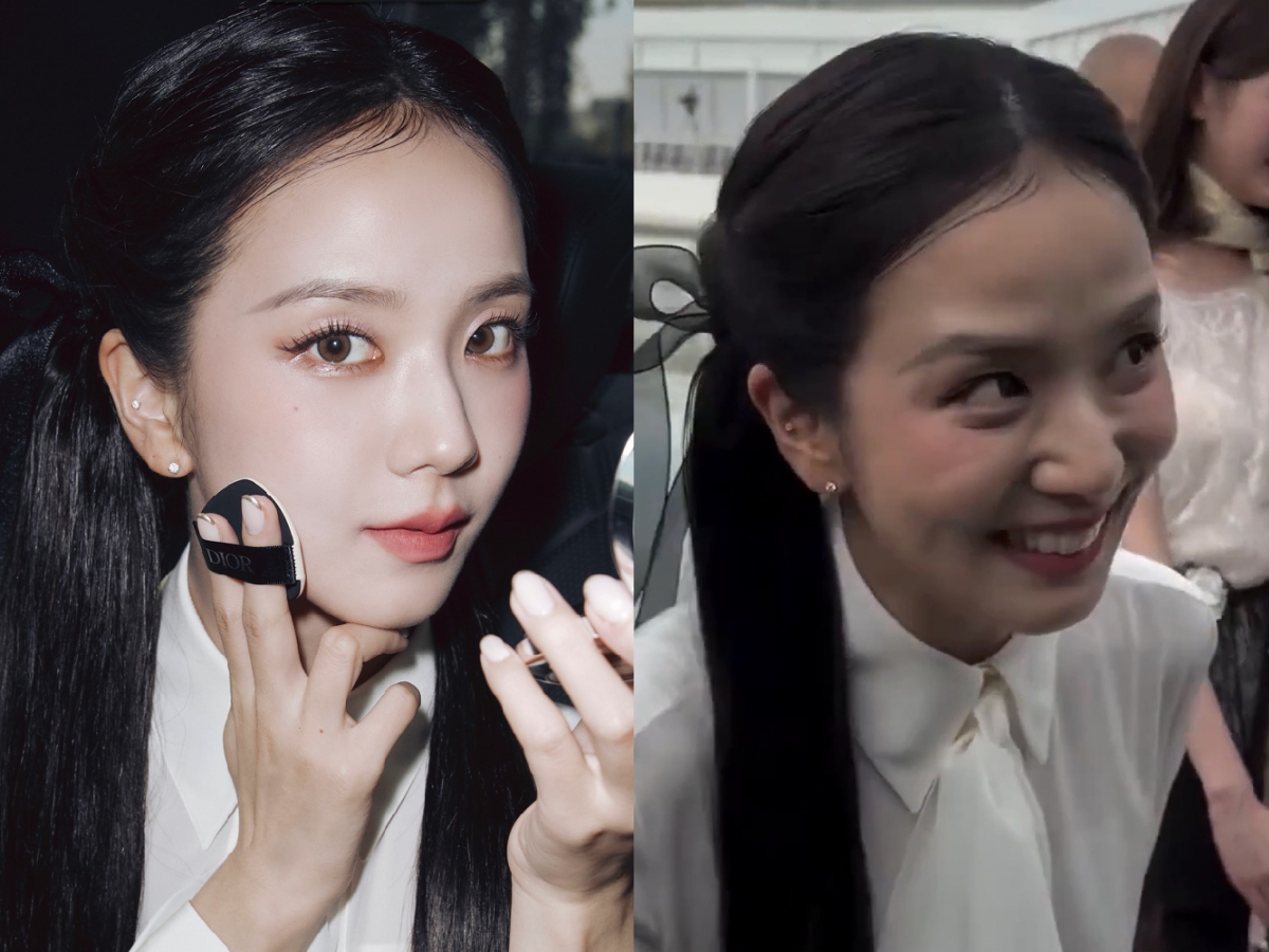 Không khó để nhận ra sự khác biệt rõ rệt trong ảnh tự đăng và ảnh bị tag của chị cả BLACKPINK. Ảnh: X