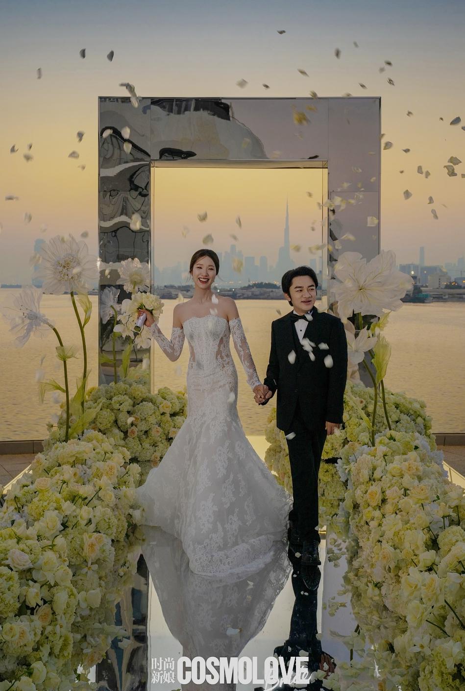 Vương Tổ Lam phải tổ chức 3 đám cưới ở 3 nơi khác nhau cho Lý Á Nam. Ảnh: Instagram.