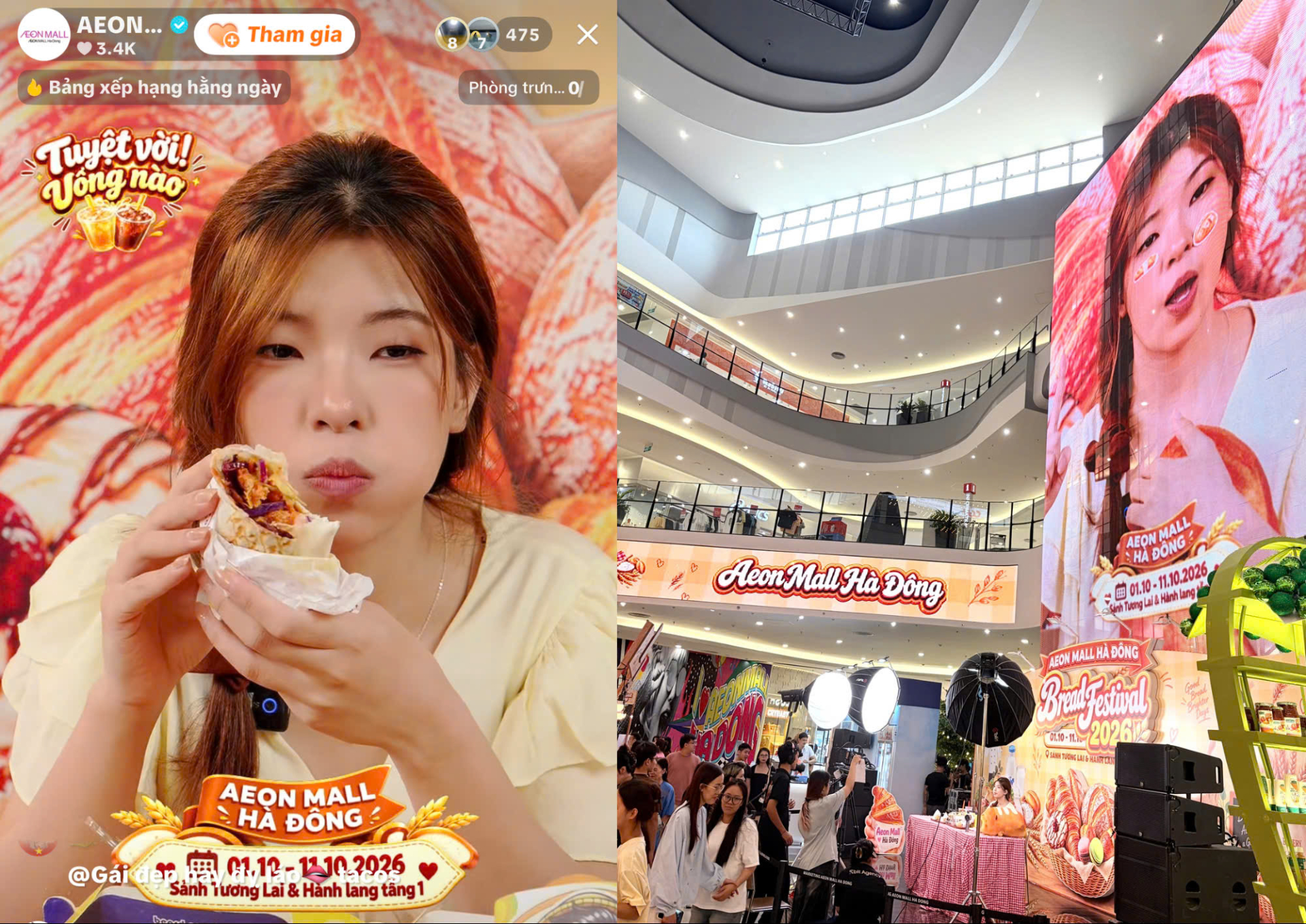 Phiên Mukbang Livestream cùng TikToker Qanh Cảm Ơn thu hút sự quan tâm của đông đảo khán giả.