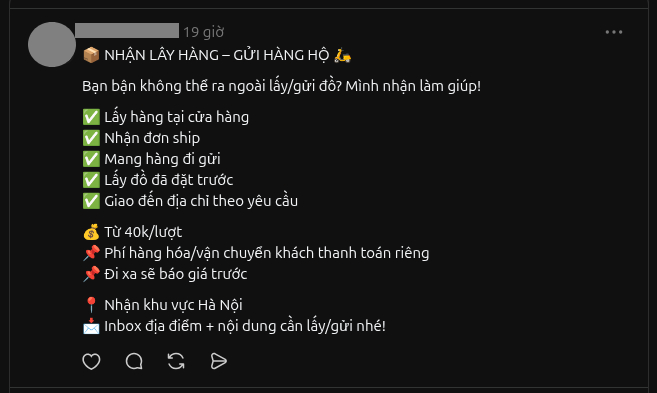 Gallery - Nở rộ nhu cầu thuê người làm thay mọi việc: Đi dạo đón thu Hà Nội 40k/ giờ, nhận hàng hộ 50k/ lượt - image 8