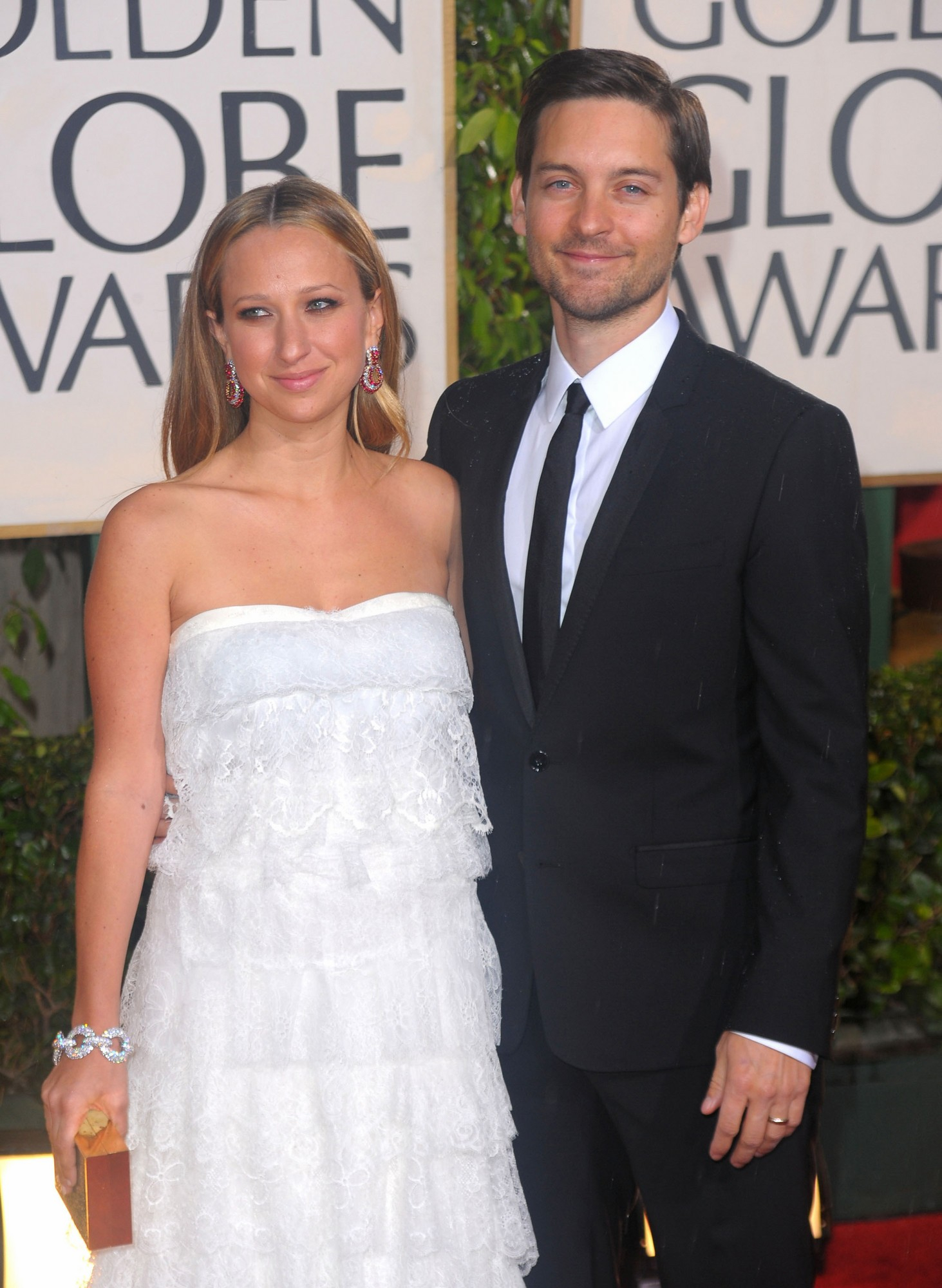 Jennifer Meyer đã đính hôn và có con chung với người đàn ông khác. Dù vợ cũ đã có tổ ấm mới, Tobey Maguire vẫn duy trì mối quan hệ bạn bè tốt đẹp với cô. Ảnh: Justjared. 