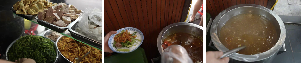 Quán canh bún cua gia truyền ở phố cổ Hà Nội, sợi bún to gấp vài lần bình thường, dùng 5 kg cua đồng cho nồi nước dùng