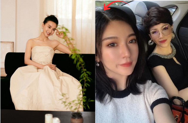 Trương Nhã Hàm - con gái của nữ ca sĩ Hàng Thiên Kỳ - gây sốc khi tố cáo nữ diễn viên Phùng Văn Quyên (ảnh trái) phá nát cuộc hôn nhân của cha mẹ cô. Ảnh: Sohu.