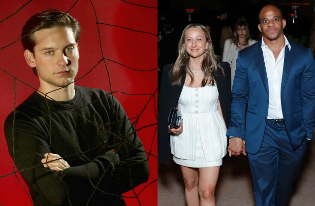 Không chỉ vợ cũ, Tobey Maguire còn có mối quan hệ tốt đẹp với chồng mới của Jennifer Meyer. Ảnh: Getty Images. 