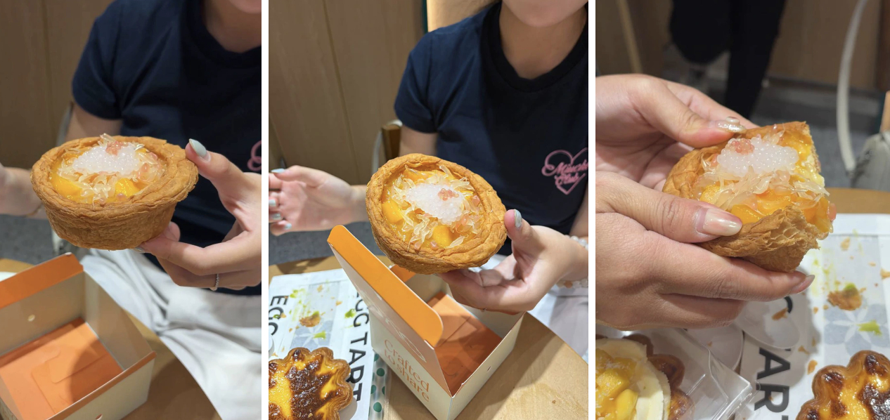 Trong ba vị được thử thì Mango Pop có kích thước lớn nhất và phần trang trí cũng bắt mắt nhất.