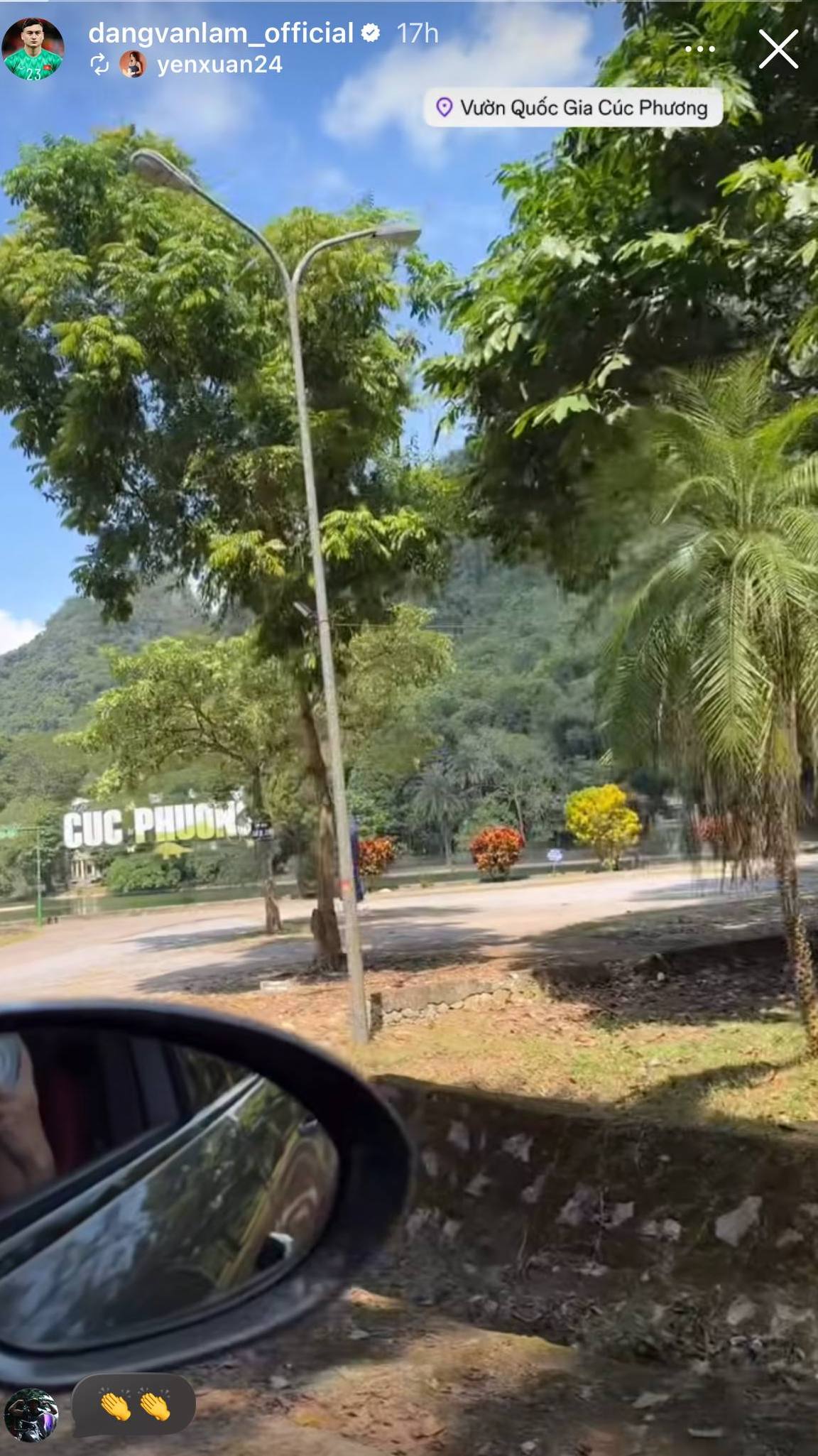 Đặng Văn Lâm cùng vợ “đi trốn” vào ngày 20/10