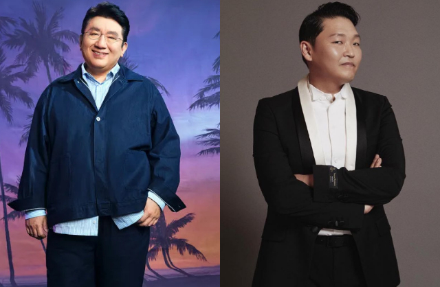 Bang Si Hyuk và PSY là hàng xóm sống cùng tòa nhà với cặp đôi. Sống xung quanh Taeyang và Min Hyo Rin tại khu Janghak Paarc Hannam là ennie (BLACKPINK), G-Dragon, IU, hay Song Hye Kyo. Ảnh: X.
