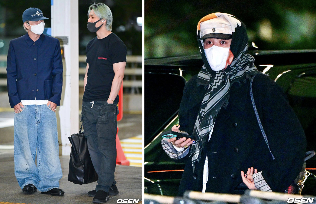 Hình ảnh BIGBANG tại Hàn Quốc trước khi lên đường sang Việt Nam. Ảnh: Osen