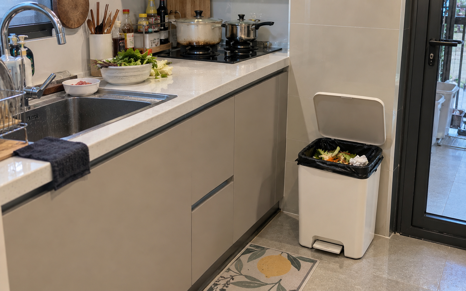 Tại sao ngày càng nhiều gia đình không đặt thùng rác dưới chậu rửa bát? Hóa ra chuyển sang 2 chỗ này lại tiện đủ đường