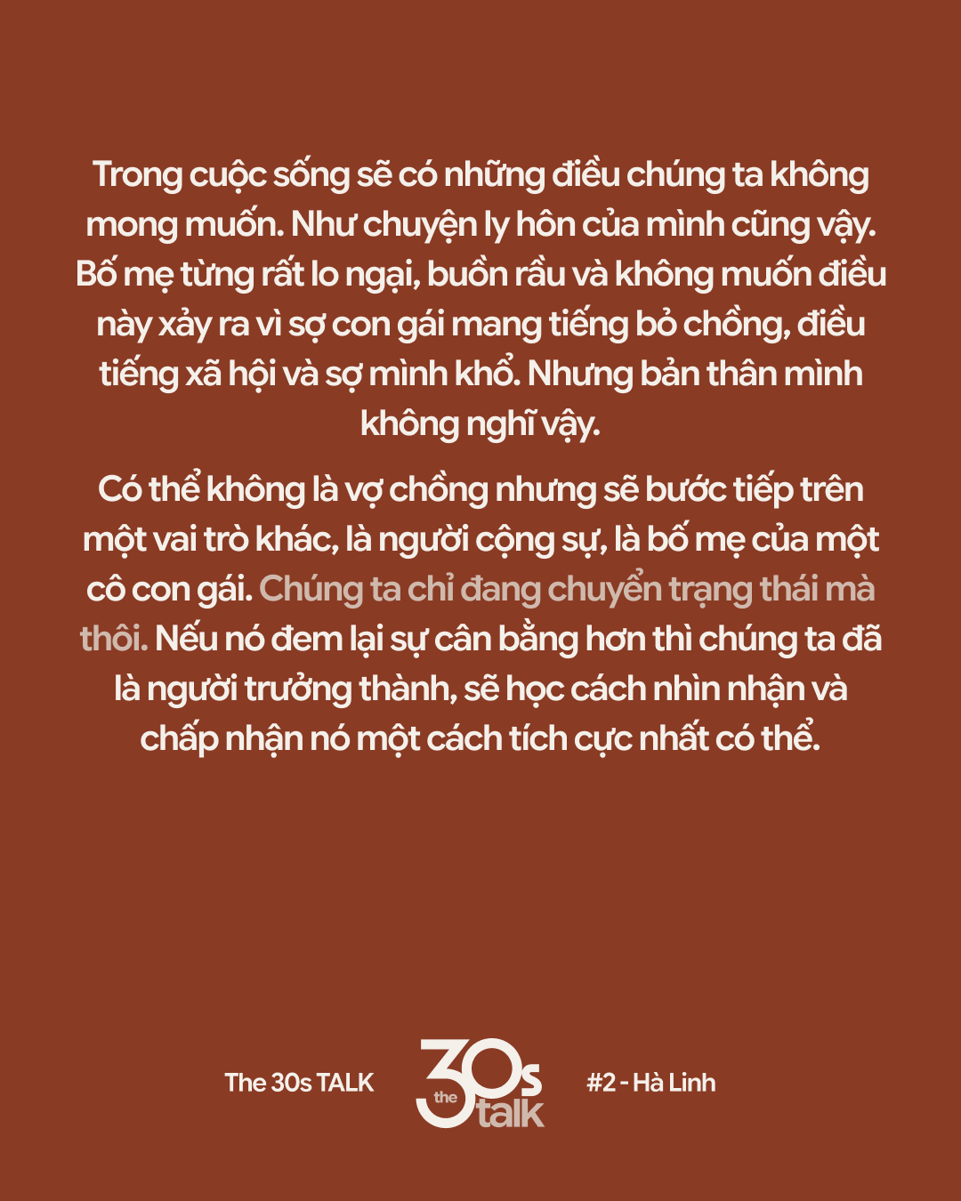 The30s TALK #2 - Hà Linh “Nghiện Nhà”: Còn thấy tôi xuất hiện trên mạng nghĩa là tôi vẫn còn cần kiếm tiền