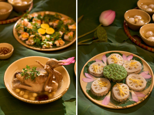 Với thực đơn phong phú, nhà hàng phù hợp cho những buổi gặp gỡ gia đình, tiếp khách hoặc đưa bạn bè quốc tế khám phá ẩm thực Việt Nam. Ảnh: Quán Ăn Ngon