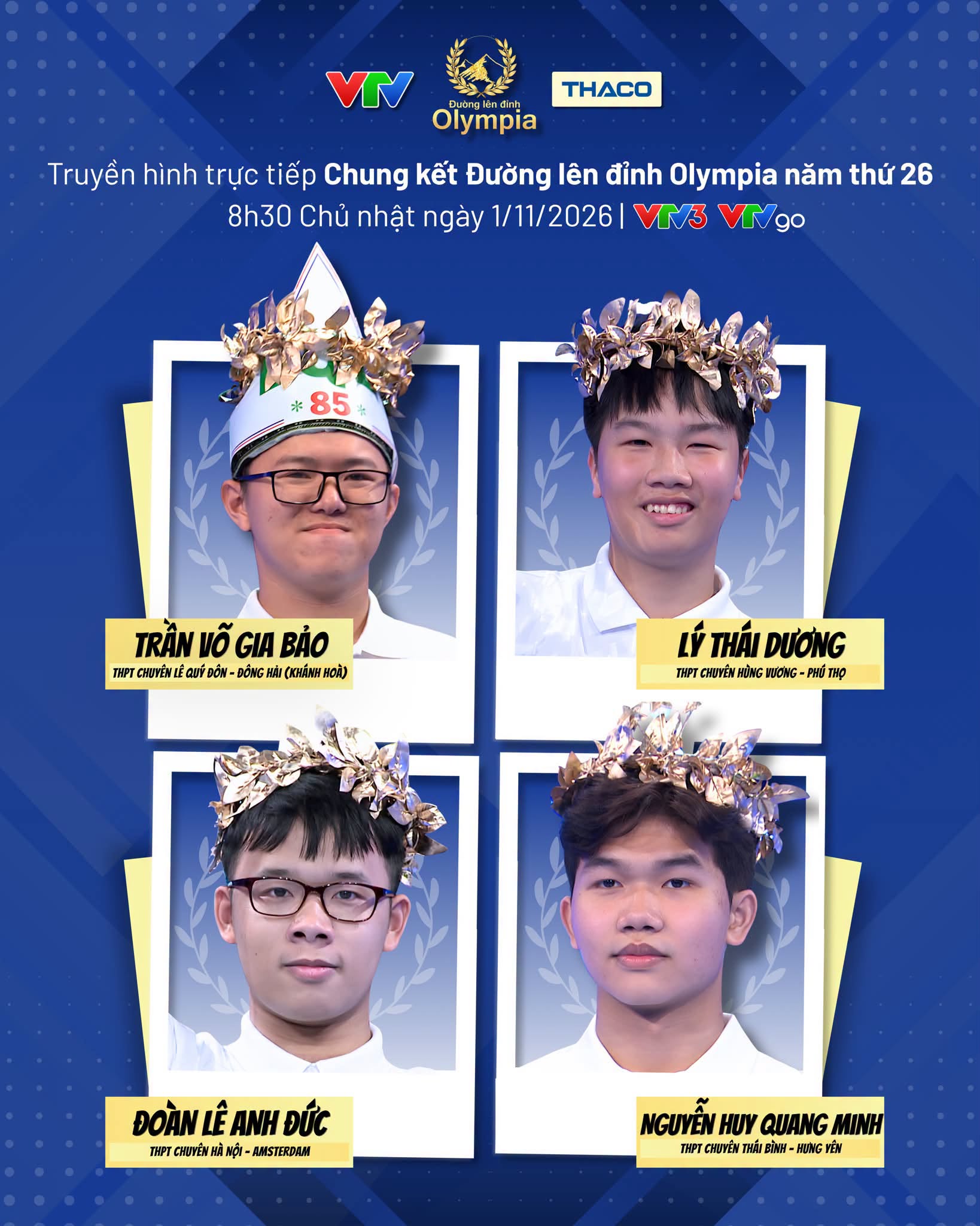 4 nhà leo núi sẽ xuất hiện tại Chung kết Đường Lên Đỉnh Olympia năm thứ 26