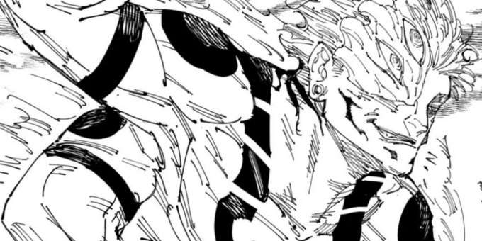 Hình dạng nguyên thuỷ của Sukuna trong manga Jujutsu Kaisen.