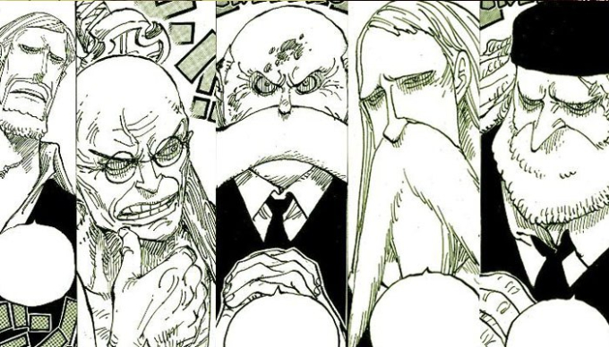 Sự xuất hiện của Gorosei trong One Piece 1086