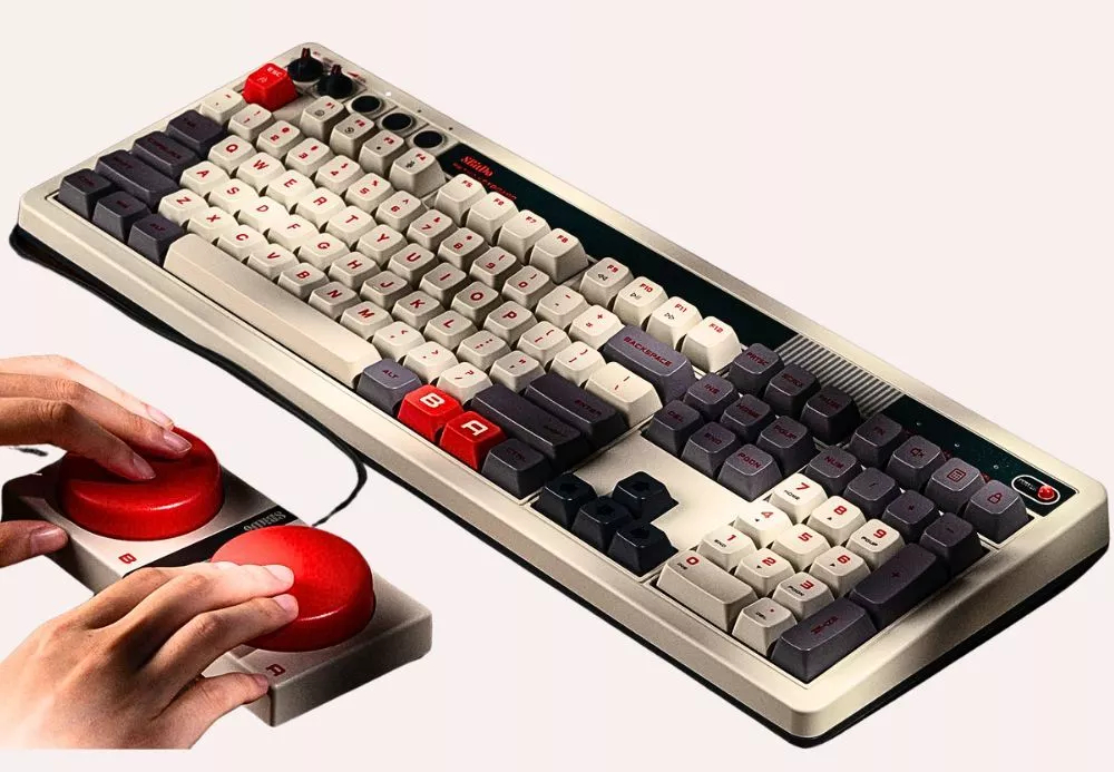 Bàn phím cơ 8BitDo 108Fami Retro.