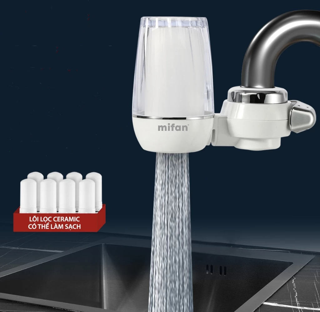 Bộ lọc nước đầu vòi Mifan.