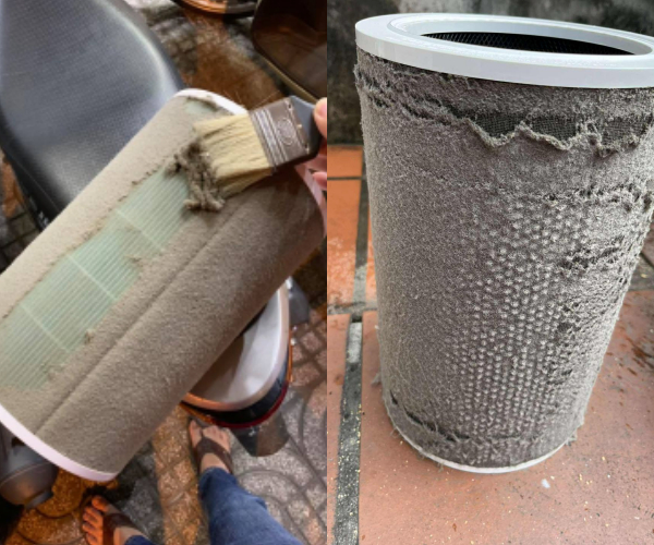 Việc vệ sinh lõi lọc định kỳ rất cần thiết.