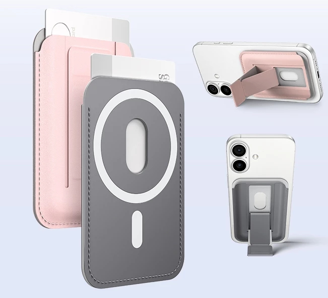 Vừa làm giá đỡ vừa làm ví, cực kì tiện lợi.