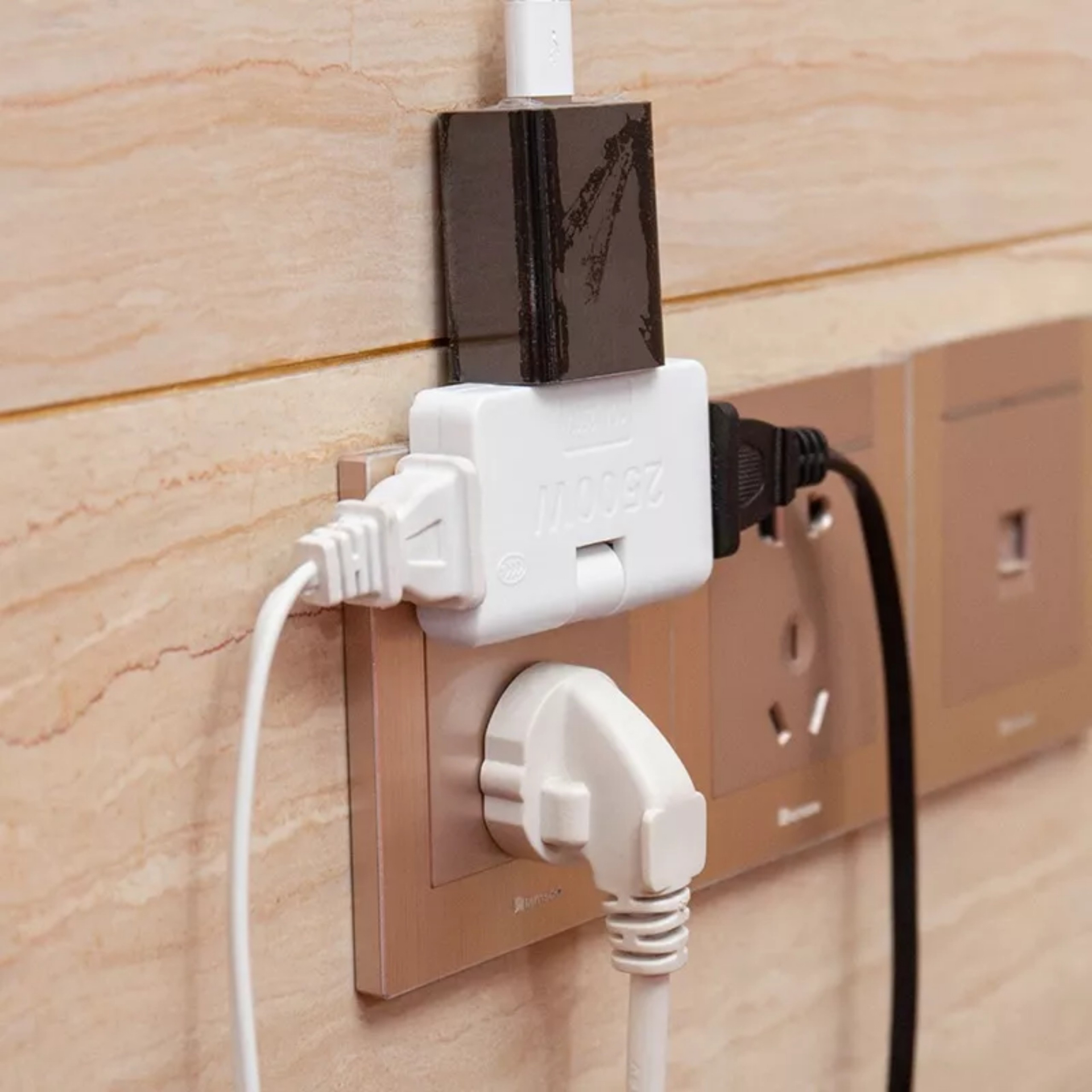 Giải cứu những chiếc ổ cắm ở sát tường, khó cắm.