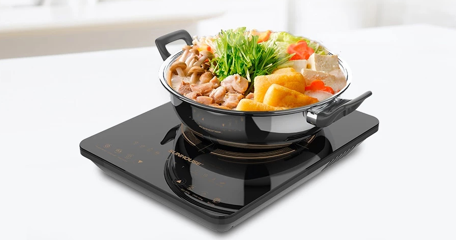 Bếp từ đơn Sunhouse SHD6803 - Công suất 2000W - Bảo hành 12 tháng - 8 chế độ nấu