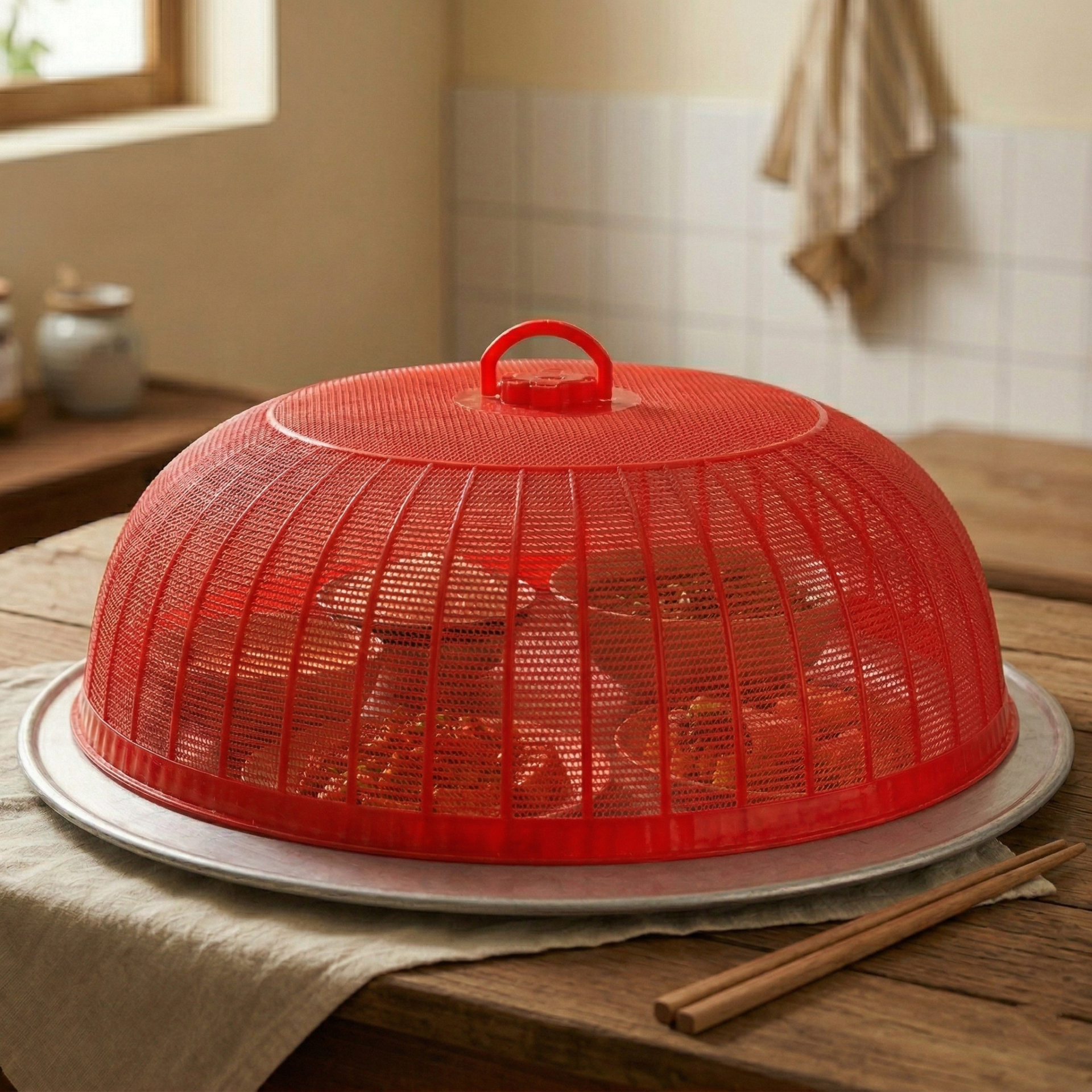 Chiếc lồng bàn đỏ trước đây hầu như gia đình nào cũng có