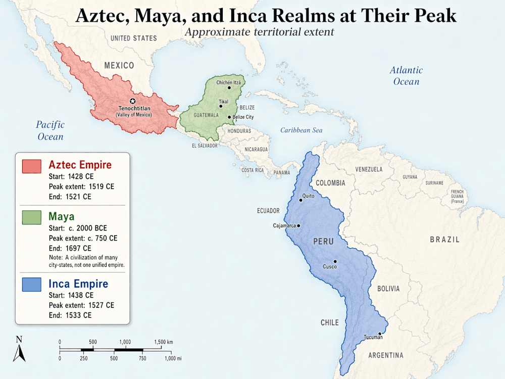 ChatGPT Images 2.0 là mô hình đầu tiên từ OpenAI có thể tái tạo chính xác bản đồ phạm vi của các đế chế Aztec, Maya và Inca