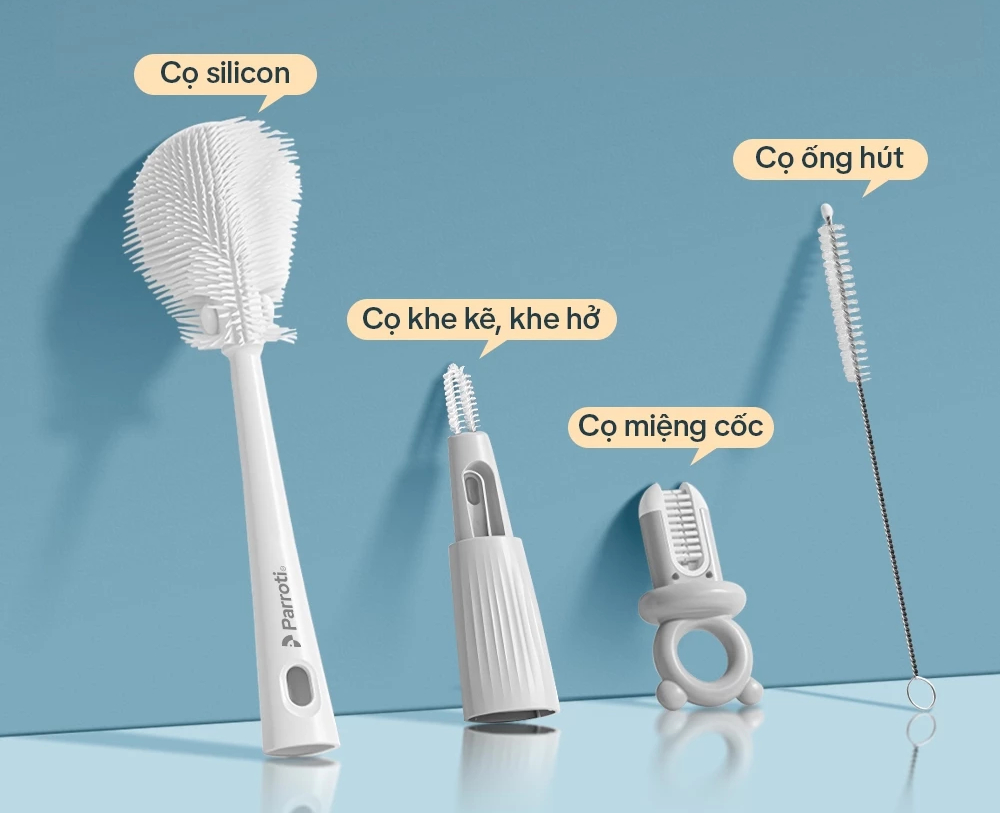 Cây cọ bình nước đa năng 4 in 1, tiện lợi để vệ sinh cả các loại bình dung tích lớn