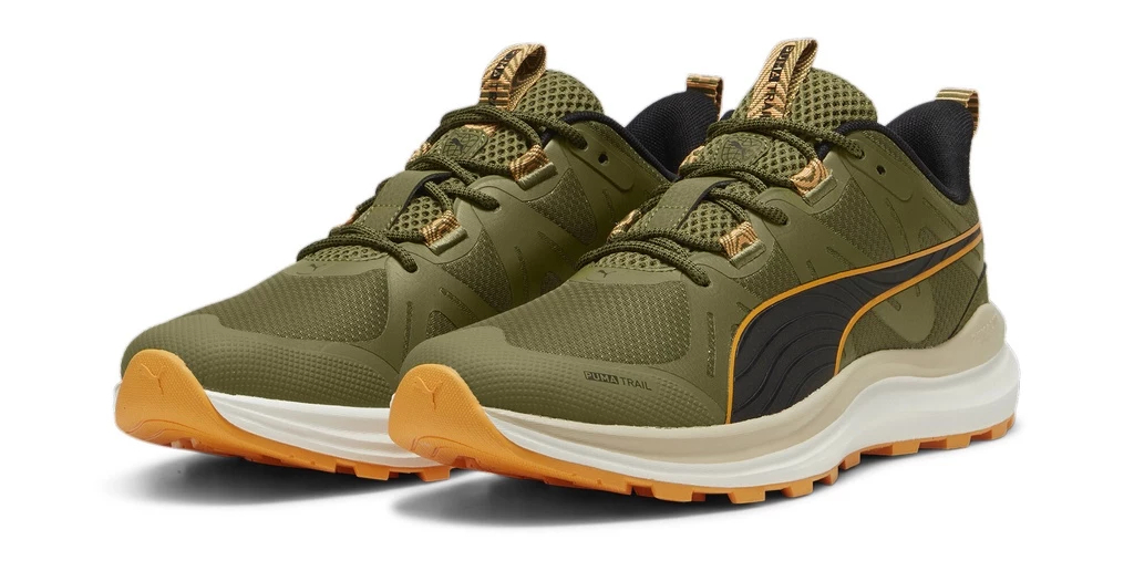 Puma Unisex Reflect Lite Trail Olive Green-Putty-Clementine giảm 60% còn khoảng 1 triệu đồng.
