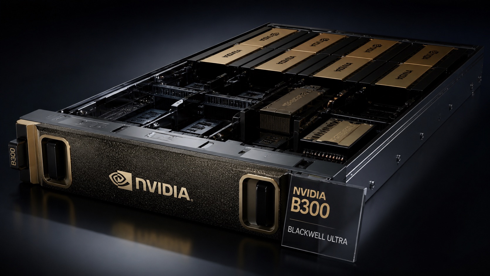 Khay GPU AI B300 của NVIDIA 