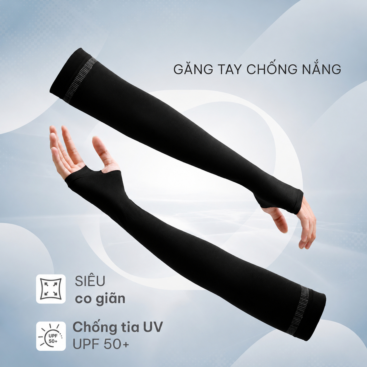 Găng tay chống nắng NOWEAR Unisex siêu co giãn, ngăn UV sale còn 98.000đ