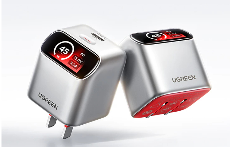 Củ sạc GaN Ugreen 45W màn hình emoji