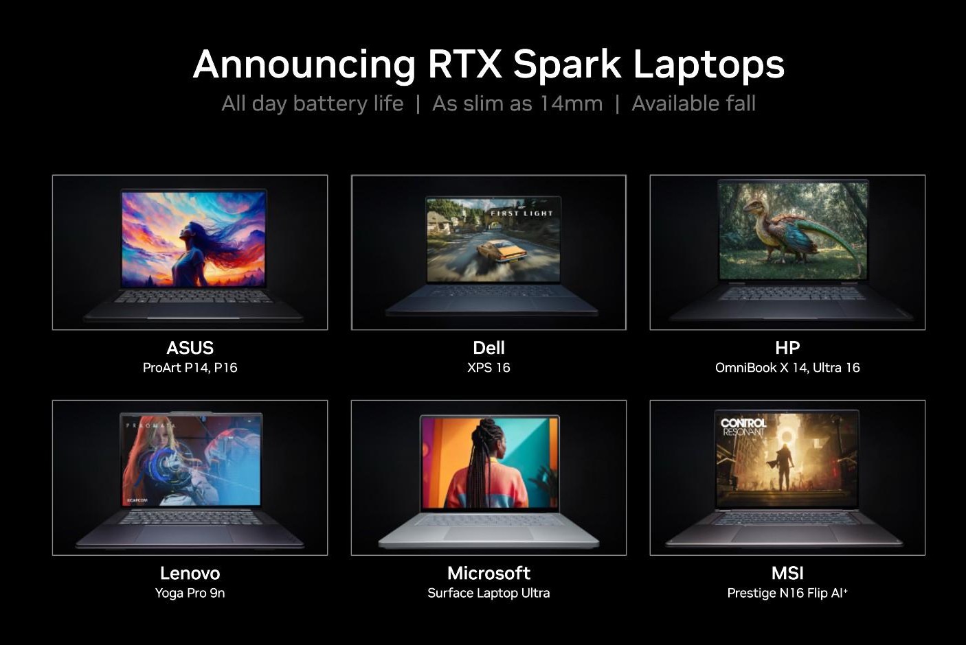 Dự kiến các laptop sẽ được trang bị NVIDIA RTX Spark trong thời gian tới