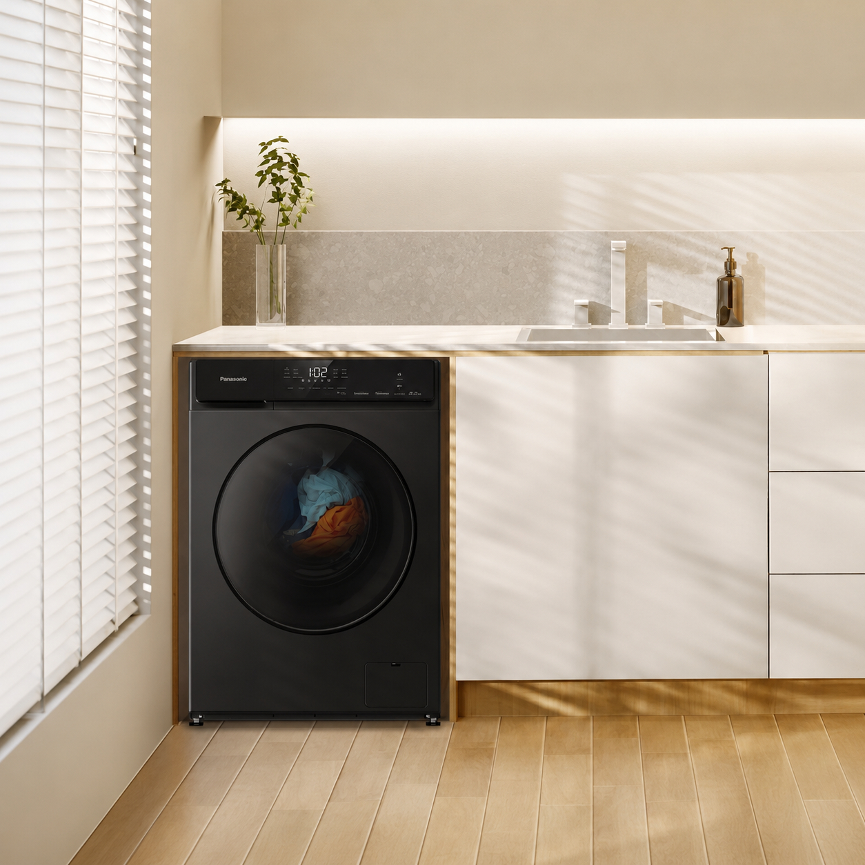 Máy giặt cửa trước Panasonic Inverter 8.2KG NA-164JF1BVT