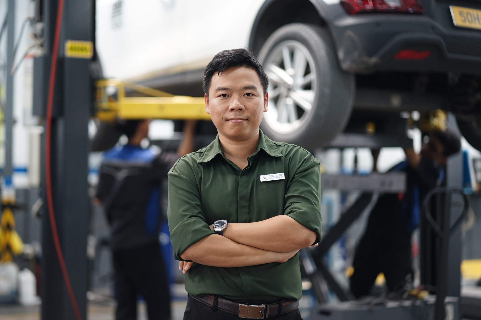 Anh Nguyễn Hữu Vinh, Giám đốc xưởng xe điện VinFast Z755.