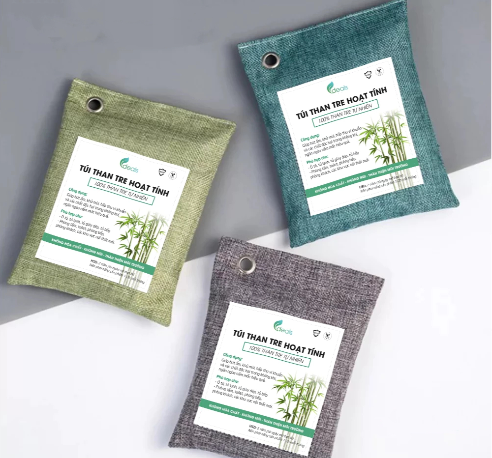 Combo túi than tre hoạt tính Ecodeals