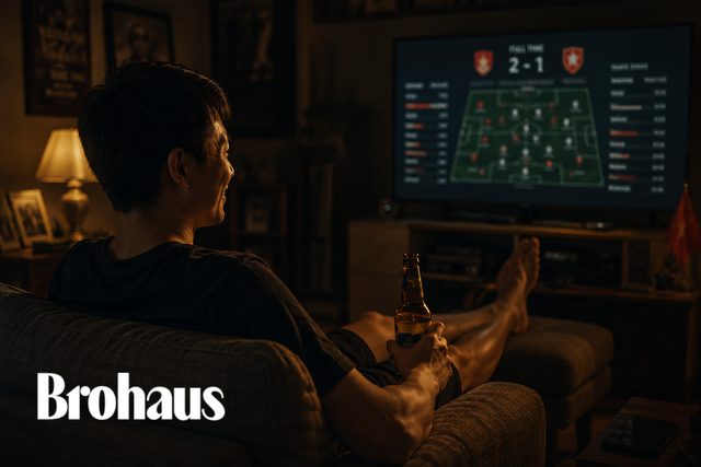 Có thêm người xem cùng, bố không còn cô đơn trong mùa World Cup - Hình minh họa bằng AI.