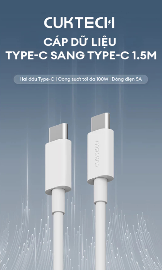 Cáp sạc nhanh Cuktech CTC515N 100W