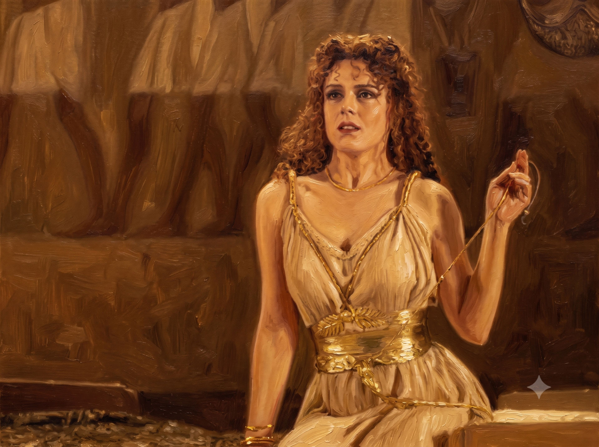 Nữ thần Circe trong phiên bản The Odyssey (1997) - Hình minh họa: AI.