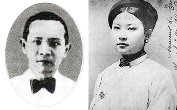 Nhà báo Hoàng Tích Chu và cô Phượng Hàng Ngang