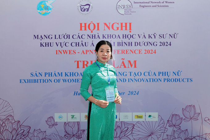 TS Bá Thị Châm tại Hội nghị APNN 2024.