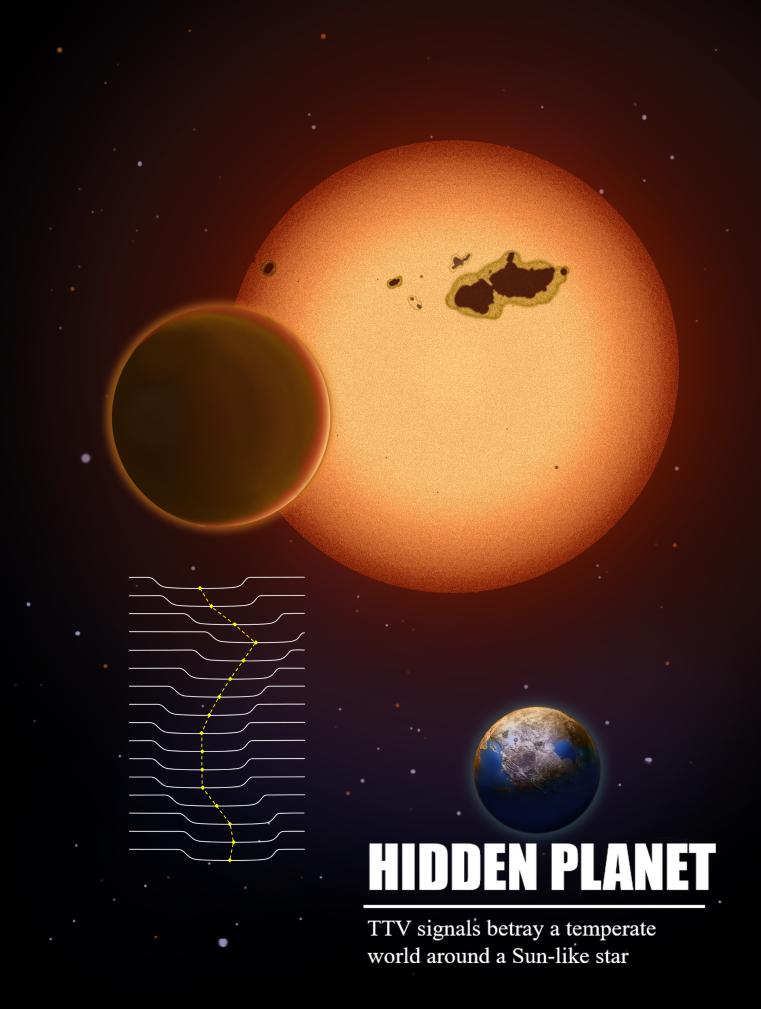 Hình minh họa về Kepler-725c (Từ Đài quan sát Vân Nam của Viện Hàn lâm Khoa học Trung Quốc)