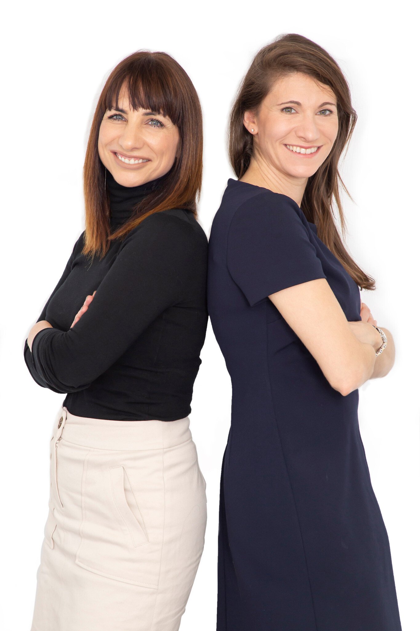 Tiến sĩ Talia Cohen Solal (phải) và Tiến sĩ Daphna Laifenfeld, đồng sáng lập công ty khởi nghiệp công nghệ y tế NeuroKaire