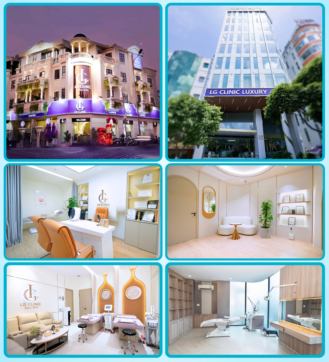 LG Clinic có thiết kế sang trọng từ ngoại thất đến từng khu vực bên trong