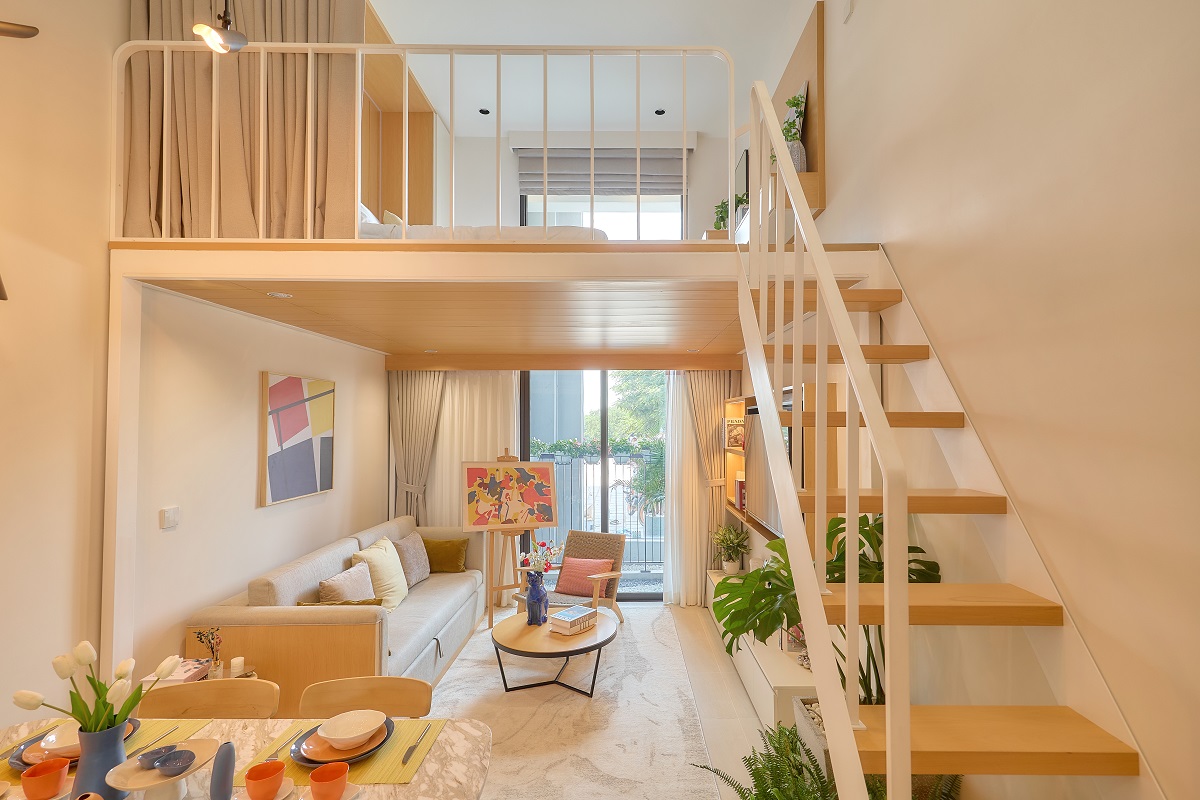 Căn hộ Park Residence thiết kế “2 trong 1”. (Ảnh: Minh Khánh)